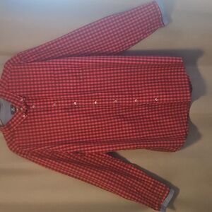 George Red and Black Plaid Men's Shirt